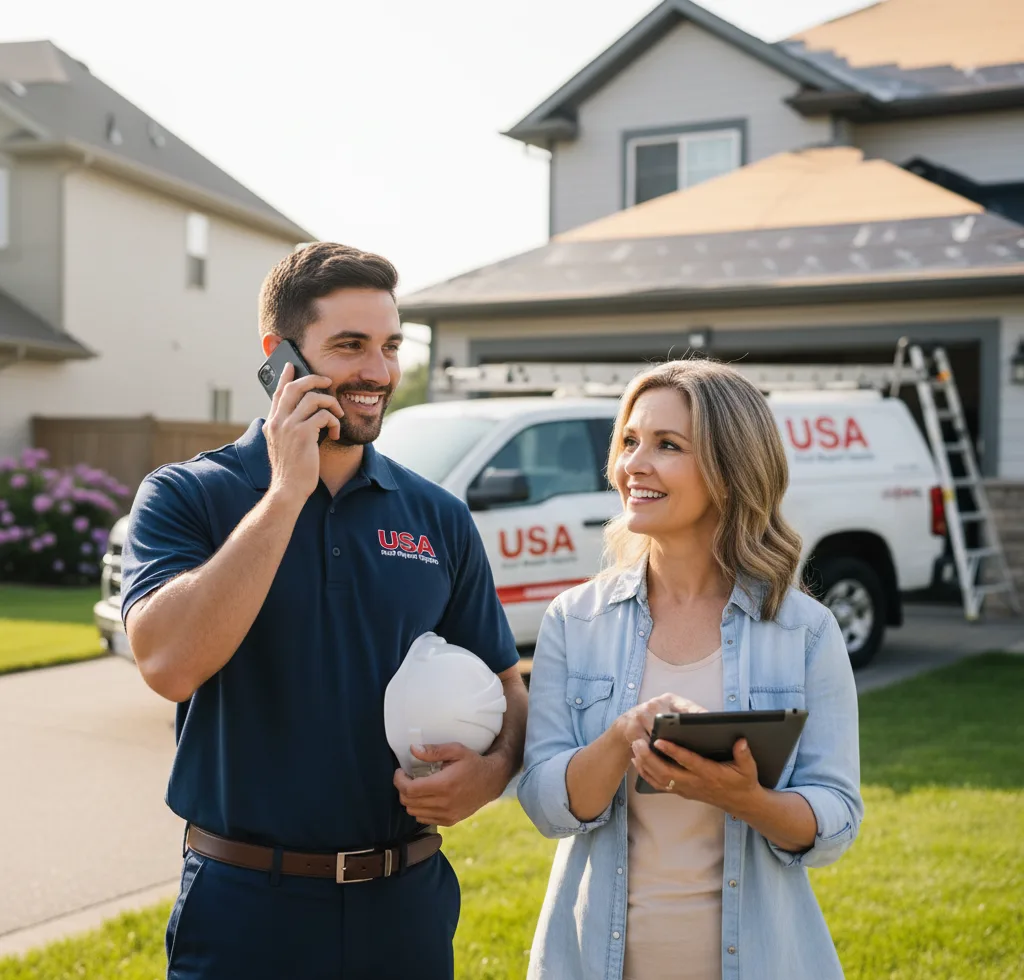 USA Roof Repair Experts customer support in Yoakum